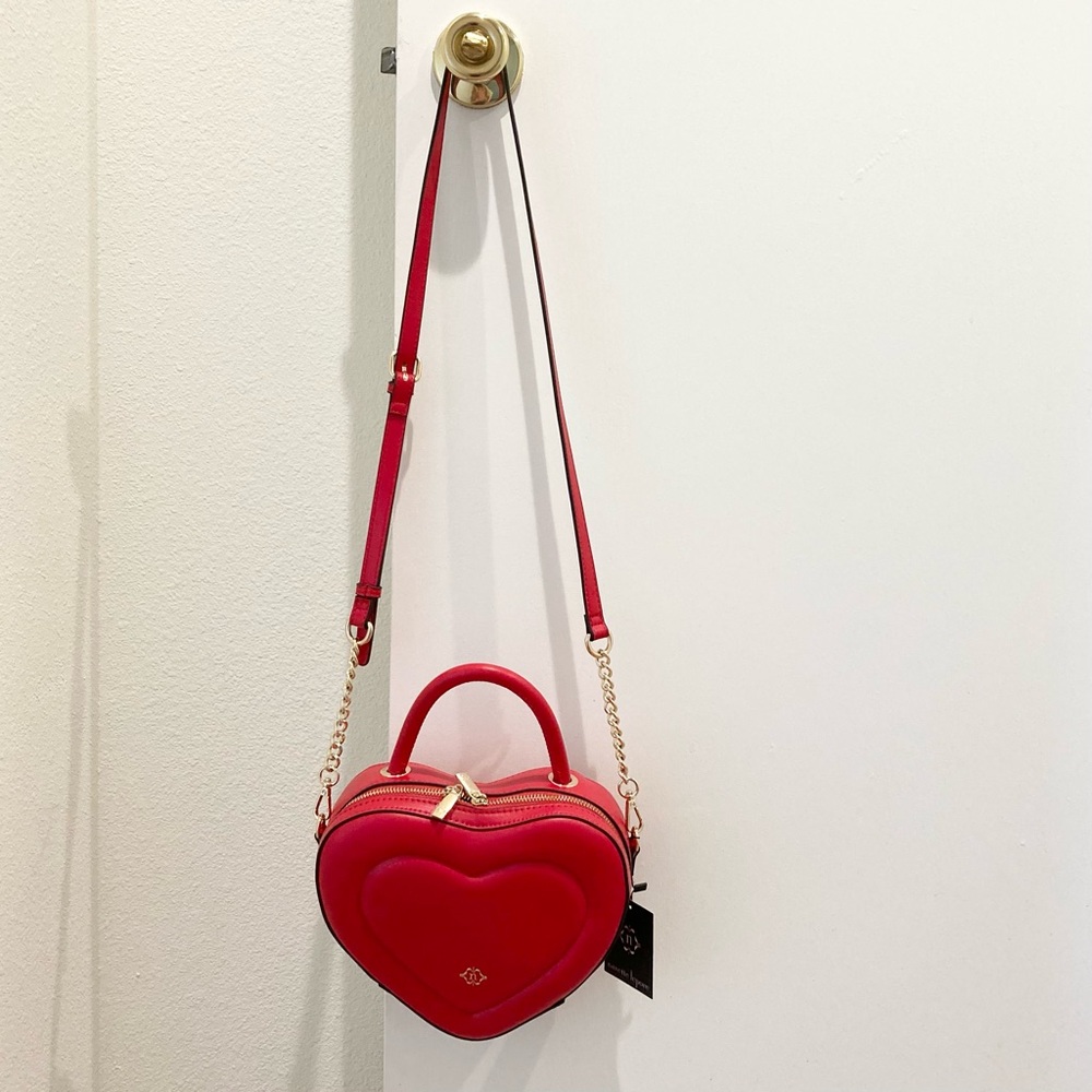 Nanette Lepore red heart bag Barbie new preppy Barbiecore purse - Picture 4 of 9